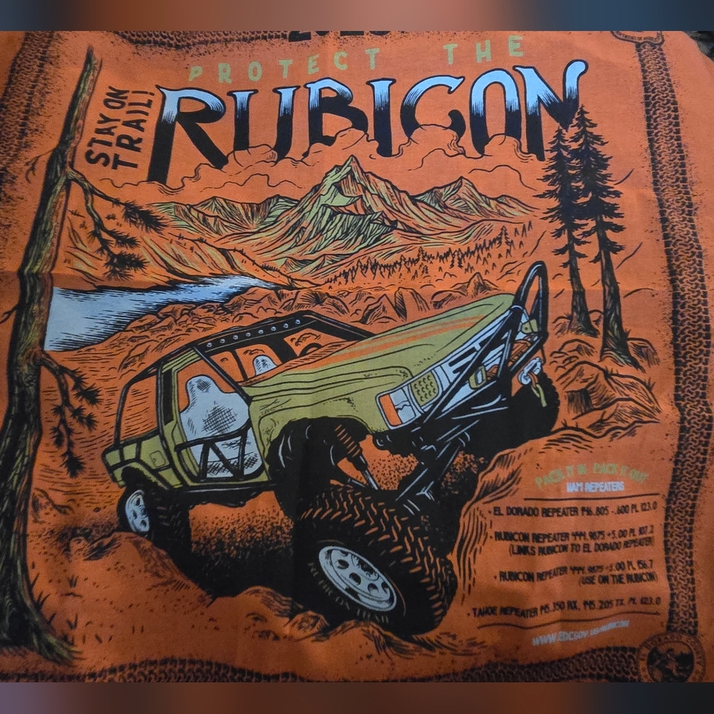 HOST PICK!🎉🎊 Rubicon Trail 2025 Flag/scarf NEW 21"×22" - Picture 4 of 8